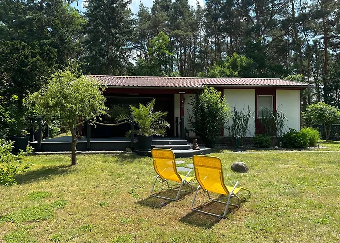 Bungalow-jessern Im Gruenen Mit Seeblick Schwielochsee